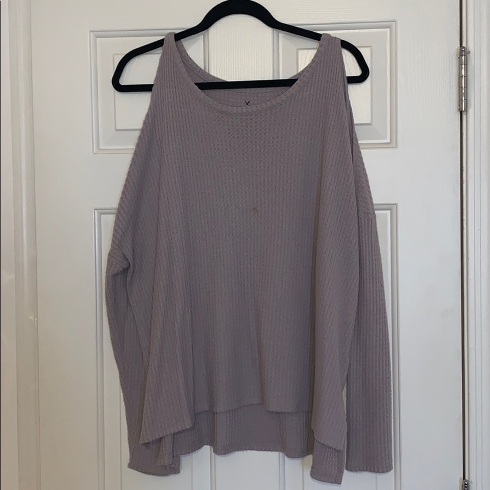COPY - american eagle off the shoulder sweater - Picture 2 of 3